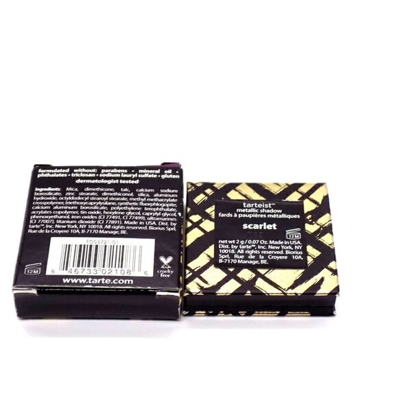 tarte Tartiest Eye Shadow Scarlet Red Metallic High Performance Naturals - Picture 4 of 5